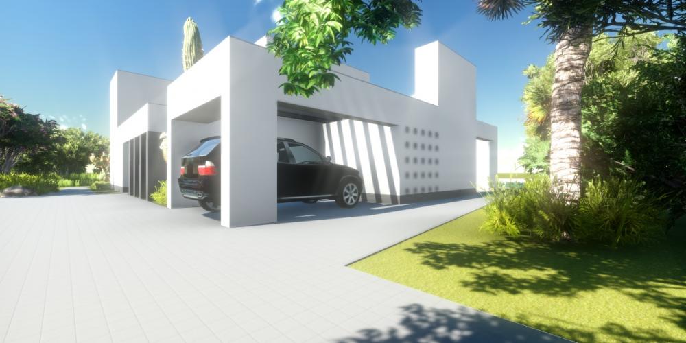 moderni villa kivihiili hankkeen rakennustyöt arkkitehtuuri lampi Algarve Portugali