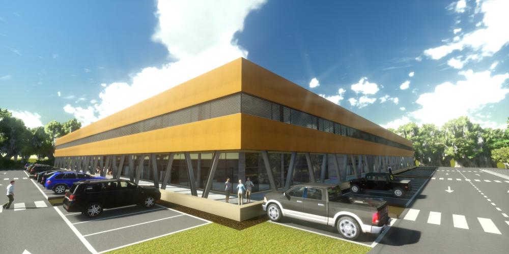Center business Luanda protect architecture construction work 3D africa