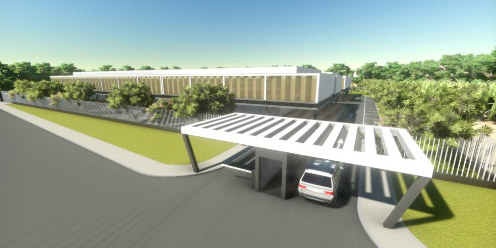 Motel Luanda 3D architecture project building construction tourist accommodation
